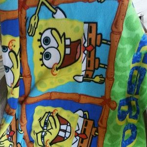 Kids sponge bob blanket